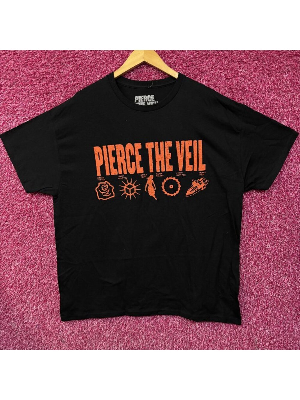Pierce The Veil "I Can't Hear You World Tour"  T-Shirt XL